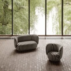 Ferm Living Rico Sofa 2 Seater Louisiana Sand/ Black -ferm LIVING || MONTANA Shop 01 louisiana3408 p