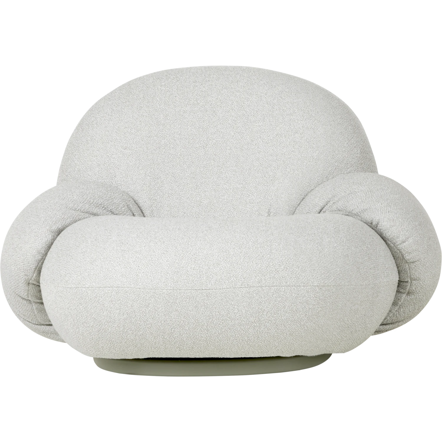 GUBI Pacha Outdoor Armchair W. Armrests And Swivel Dedar Libera 003 4 GUBI Pacha Outdoor Armchair W. Armrests And Swivel Dedar Libera 003 - Image 2