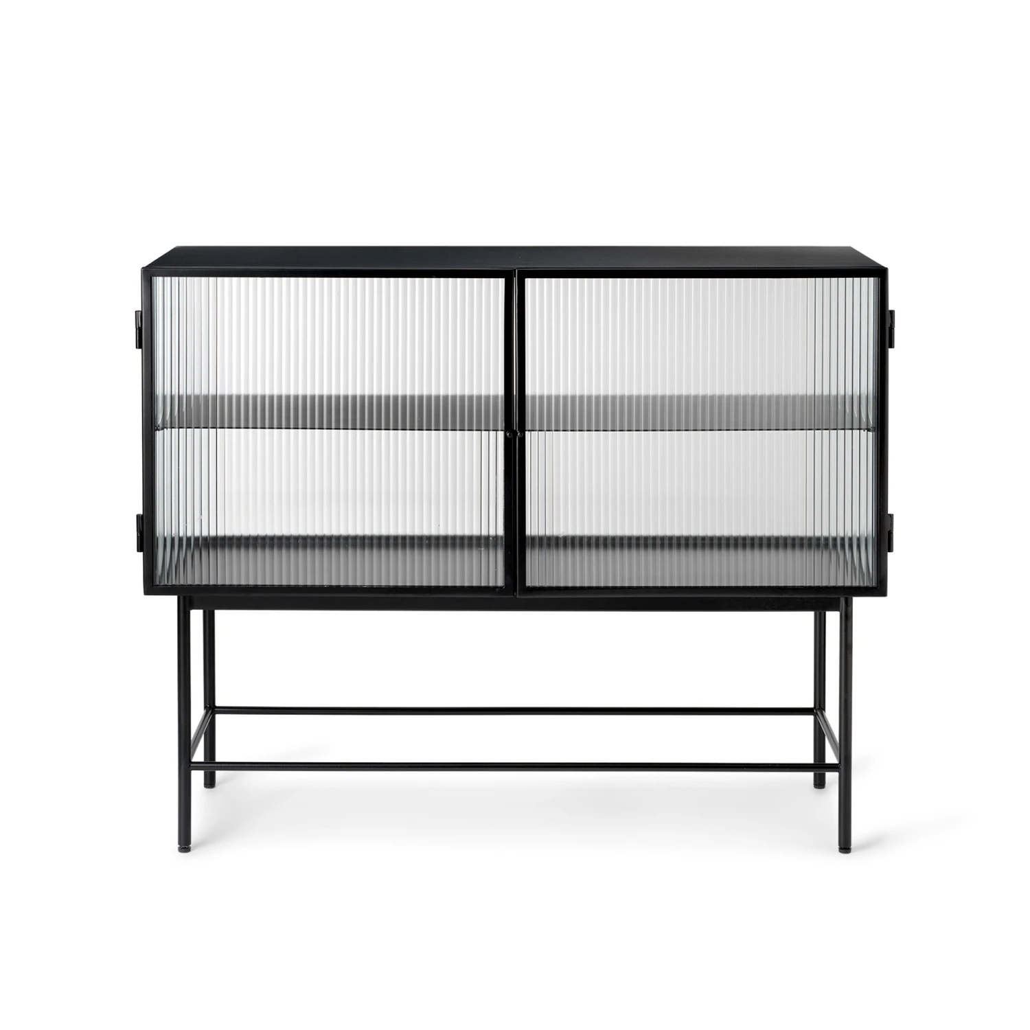 Ferm Living Haze Sideboard Ribbed Glass Black 3 Ferm Living Haze Sideboard Ribbed Glass Black