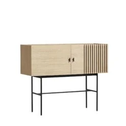 Woud Array Sideboard Oak/Black 120 Cm