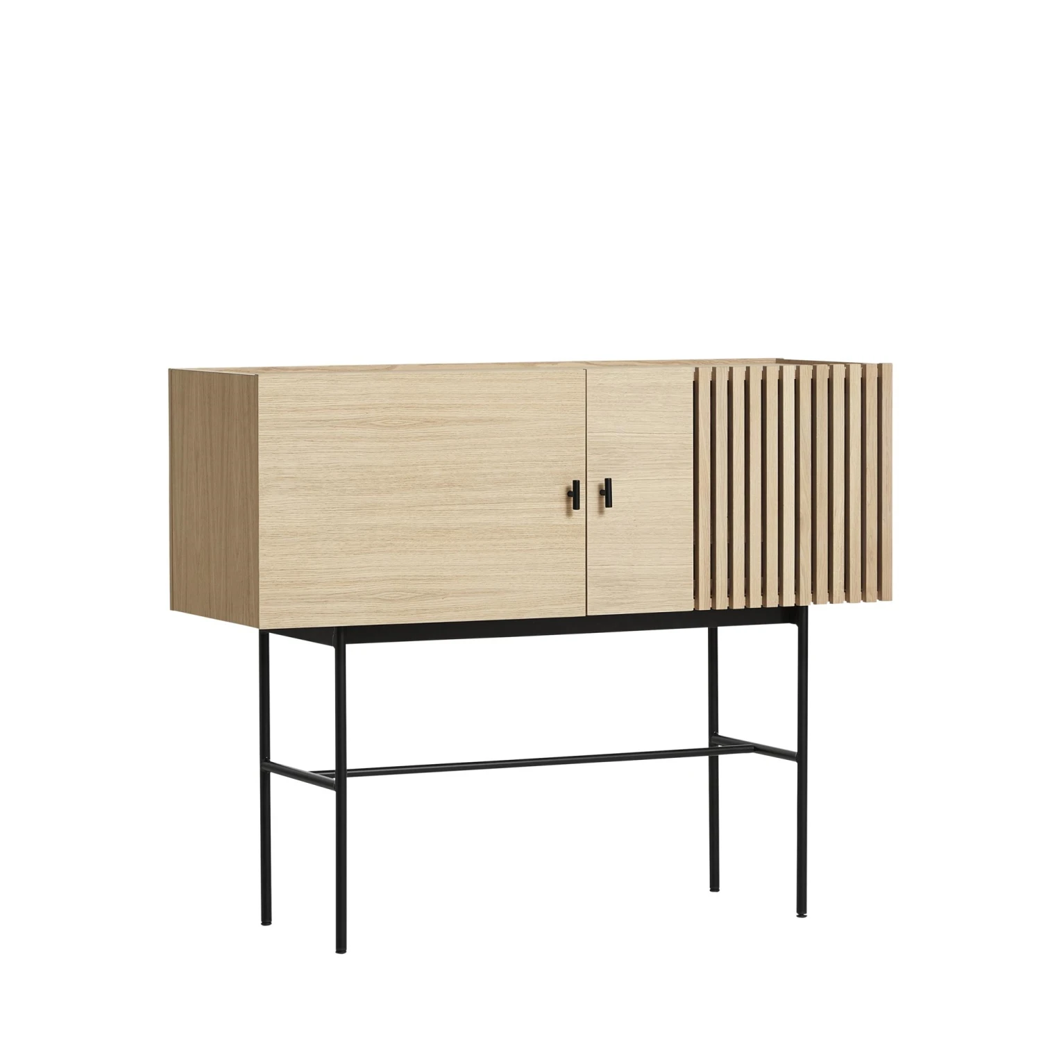 Woud Array Sideboard Oak/Black 120 Cm 3 Woud Array Sideboard Oak/Black 120 Cm
