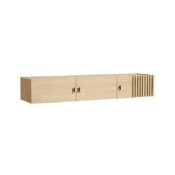 Woud Array Wall Cabinet Oak 150 Cm -ferm LIVING || MONTANA Shop 120421 woud array low sideboard wall oak 1 exposed p