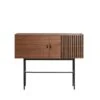 Woud Array Sideboard Walnut Veneer/Black 120 Cm -ferm LIVING || MONTANA Shop 120430 WOUD Array sideboard 1 exposed p