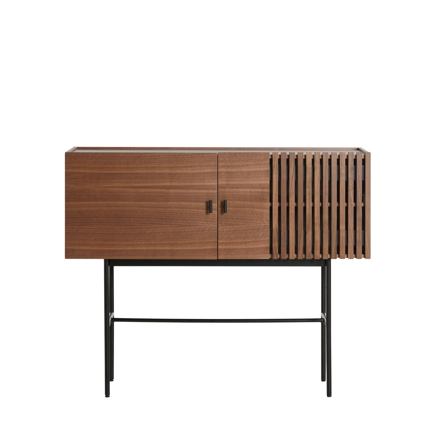Woud Array Sideboard Walnut Veneer/Black 120 Cm 3 Woud Array Sideboard Walnut Veneer/Black 120 Cm