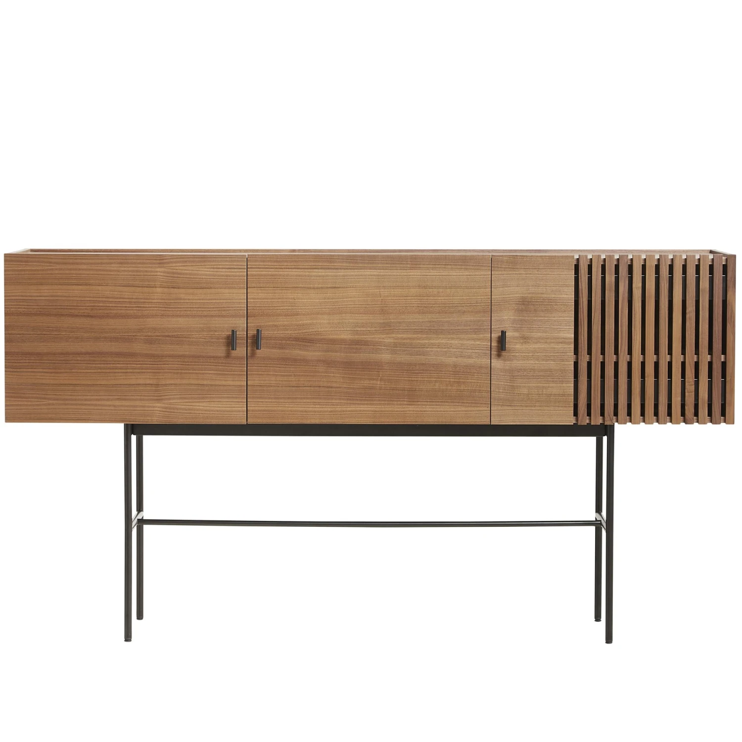 Woud Array Sideboard Walnut Veneer/Black 180 Cm 3 Woud Array Sideboard Walnut Veneer/Black 180 Cm