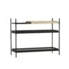 Woud Tray Bookcase Low Black/Oak -ferm LIVING || MONTANA Shop 120712 Tray shelf low exposed p