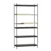 Woud Tray Bookcase High Black/Oak -ferm LIVING || MONTANA Shop 120721 Tray shelf high exposed p