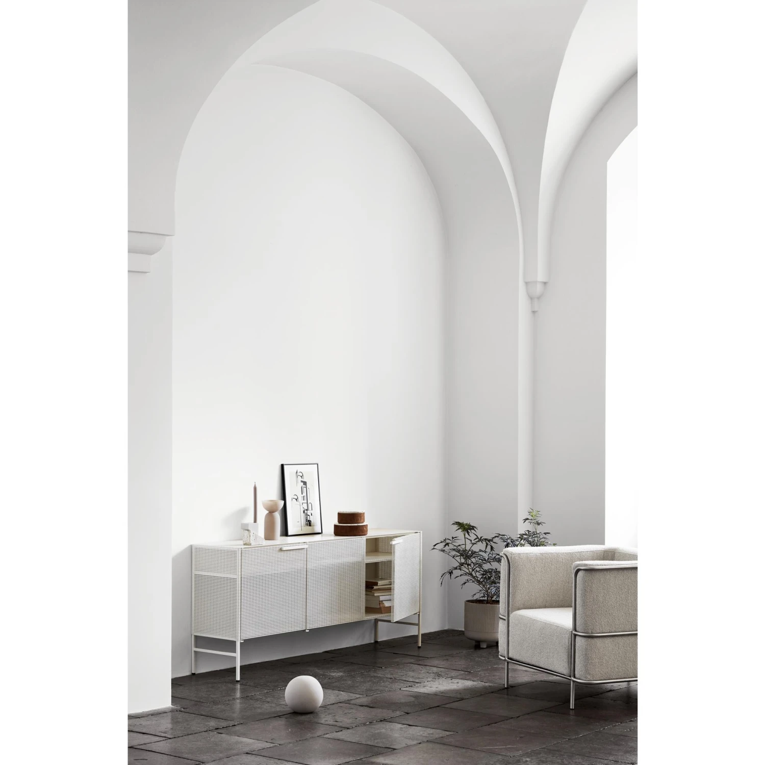 Kristina Dam Studio Modernist Armchair Bouclé Beige 5 Kristina Dam Studio Modernist Armchair Bouclé Beige - Image 3