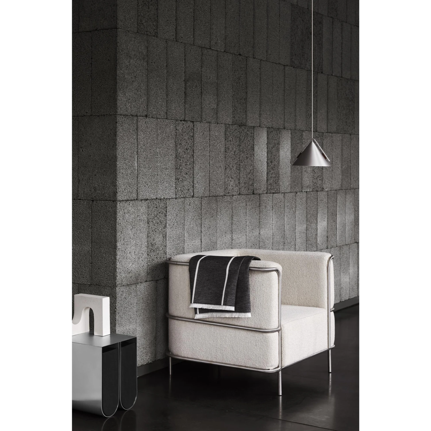 Kristina Dam Studio Modernist Armchair Bouclé Beige 8 Kristina Dam Studio Modernist Armchair Bouclé Beige - Image 6