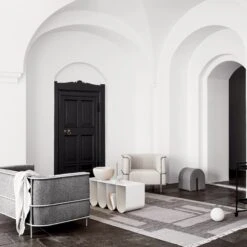 Kristina Dam Studio Modernist Armchair Bouclé Beige 12 Kristina Dam Studio Modernist Armchair Bouclé Beige -ferm LIVING || MONTANA Shop 132000093 132000091 p