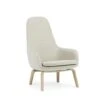 Normann Copenhagen Era Armchair High Oak/Main Line Flax MLF20 -ferm LIVING || MONTANA Shop 1401138 era lounge chair high oak mlf20 01 p