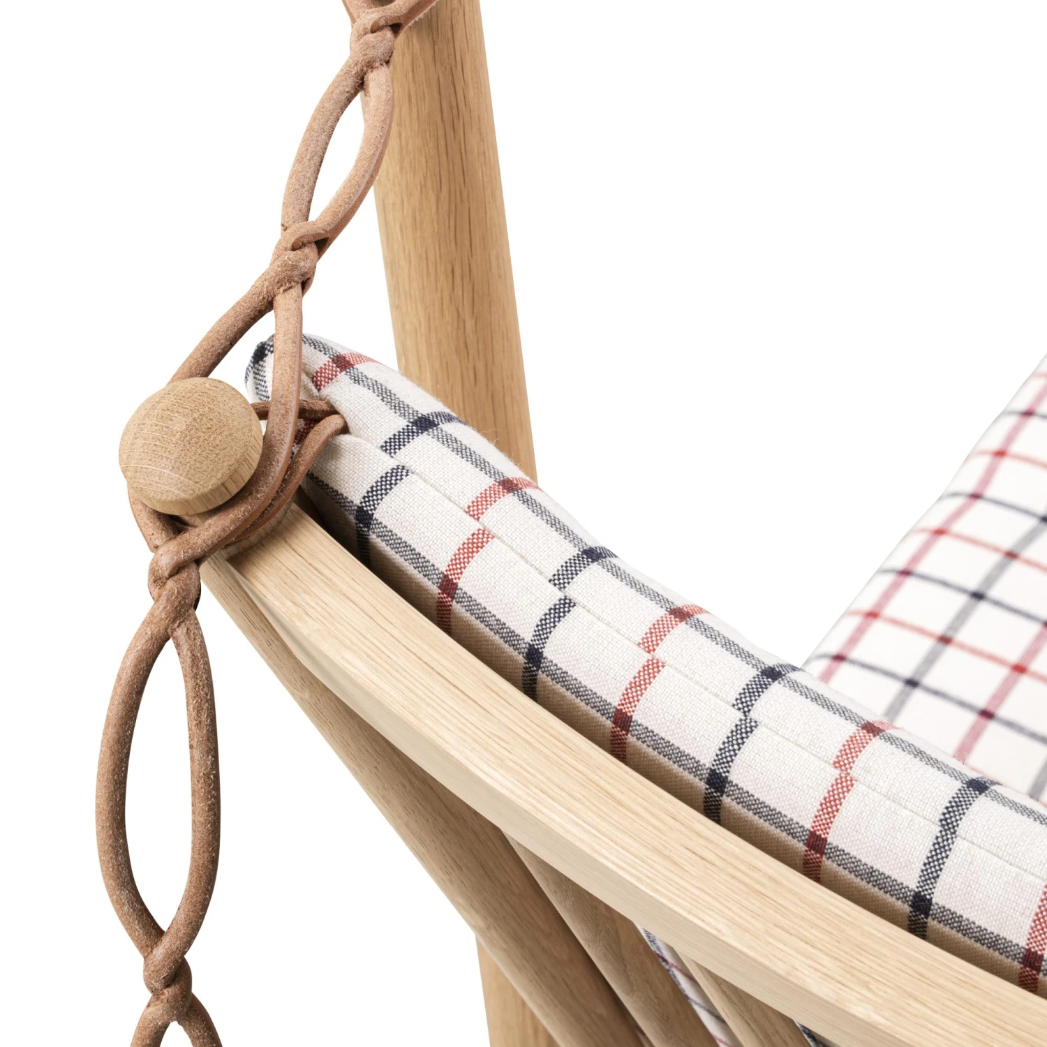 Fredericia Furniture Spoke Back Sofa W. Folding Right Incl. Buttons Soap-treated Oak/Cortil 53938 8 Fredericia Furniture Spoke Back Sofa W. Folding Right Incl. Buttons Soap-treated Oak/Cortil 53938 - Image 6