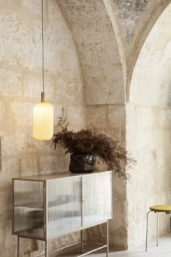 Ferm Living Haze Sideboard Ribbed Glass Cashmere -ferm LIVING || MONTANA Shop 18 lys 0989 p 1