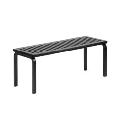 Artek 153 Bench Size A L112.5 Cm Black Lacquered Birch
