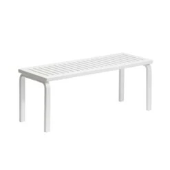Artek 153 Bench Size A L112.5 Cm White Lacquered Birch