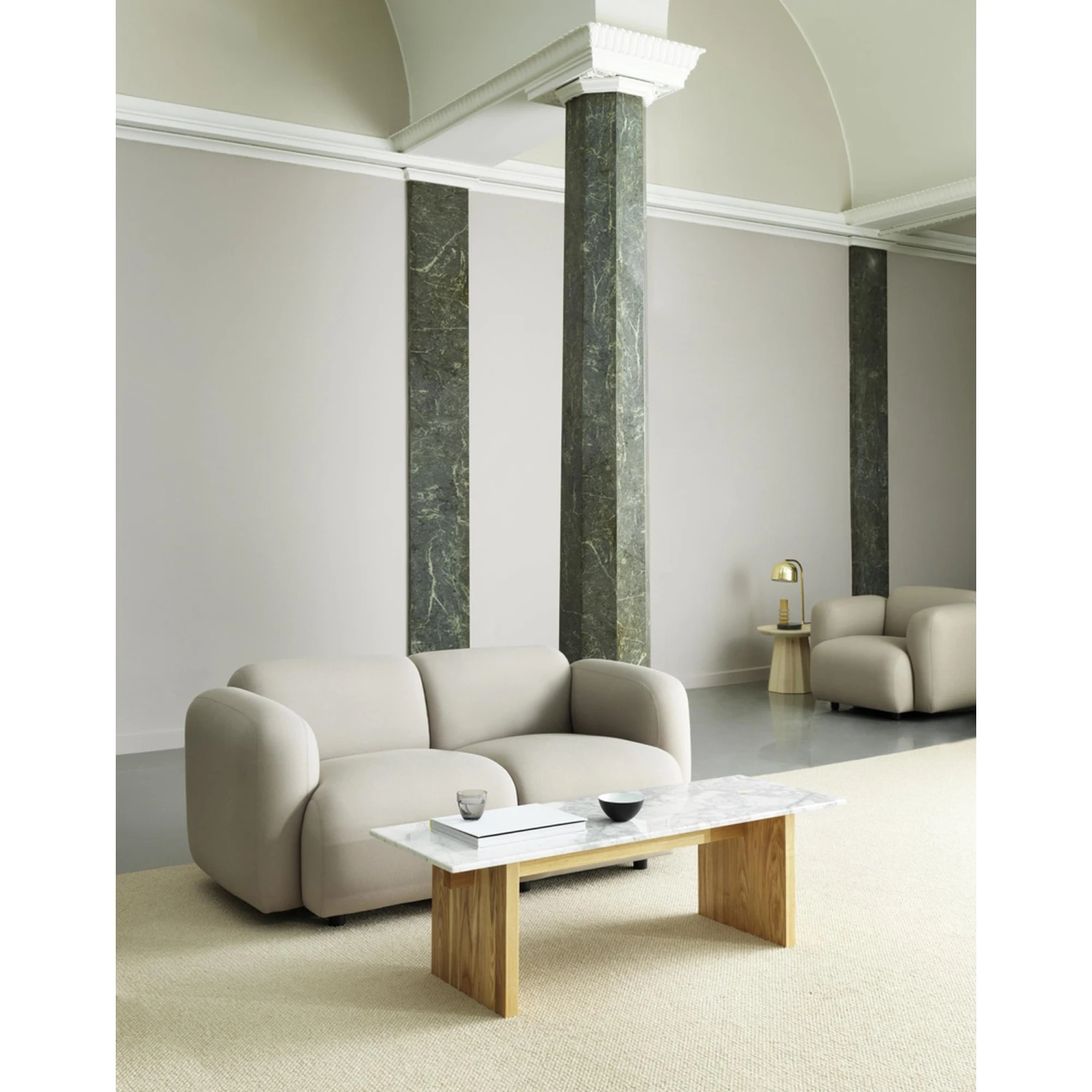 Normann Copenhagen Swell Sofa 2 Pers. Sand JA409 5 Normann Copenhagen Swell Sofa 2 Pers. Sand JA409 - Image 3