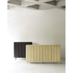 Normann Copenhagen Rib Cabinet Soft Black 11 Normann Copenhagen Rib Cabinet Soft Black -ferm LIVING || MONTANA Shop 2022 rib sideboard oak rib cabinet black oak p 1