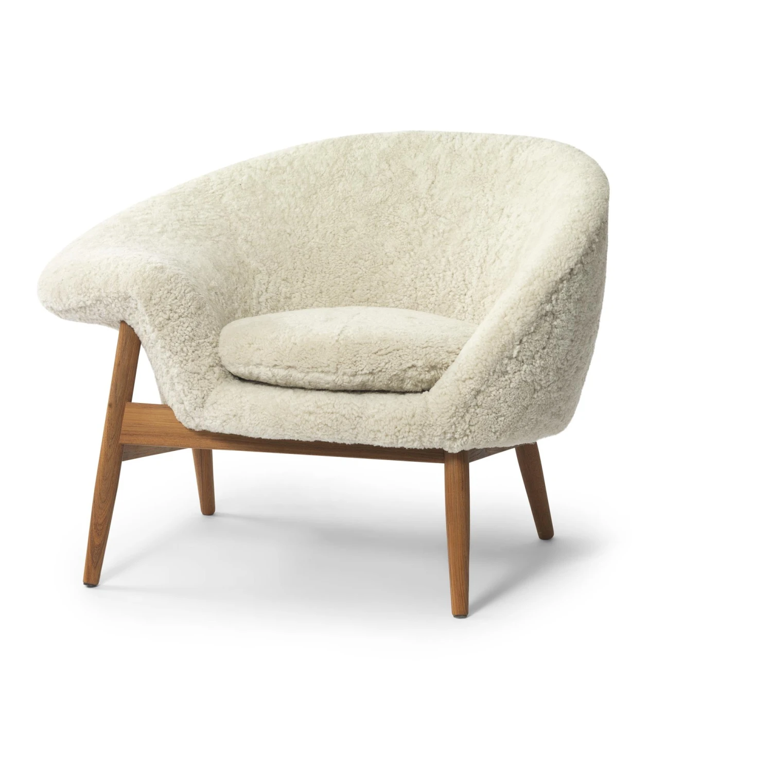 Warm Nordic Fried Egg Left Armchair Sheepskin Moonlight 3 Warm Nordic Fried Egg Left Armchair Sheepskin Moonlight