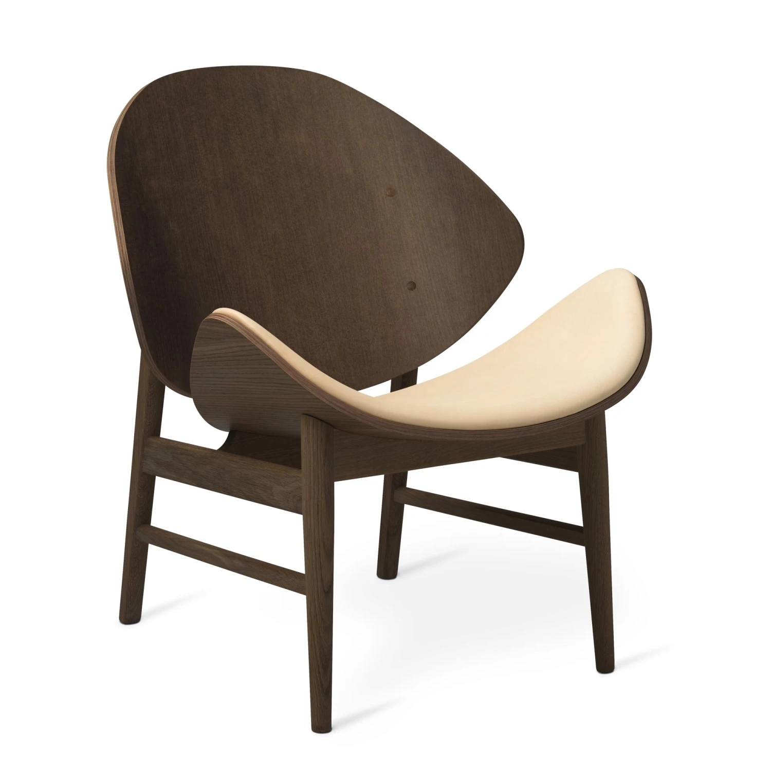 Warm Nordic The Orange Armchair With Seat Upholstery Vegetal 090/Smoked Oak 3 Warm Nordic The Orange Armchair With Seat Upholstery Vegetal 090/Smoked Oak