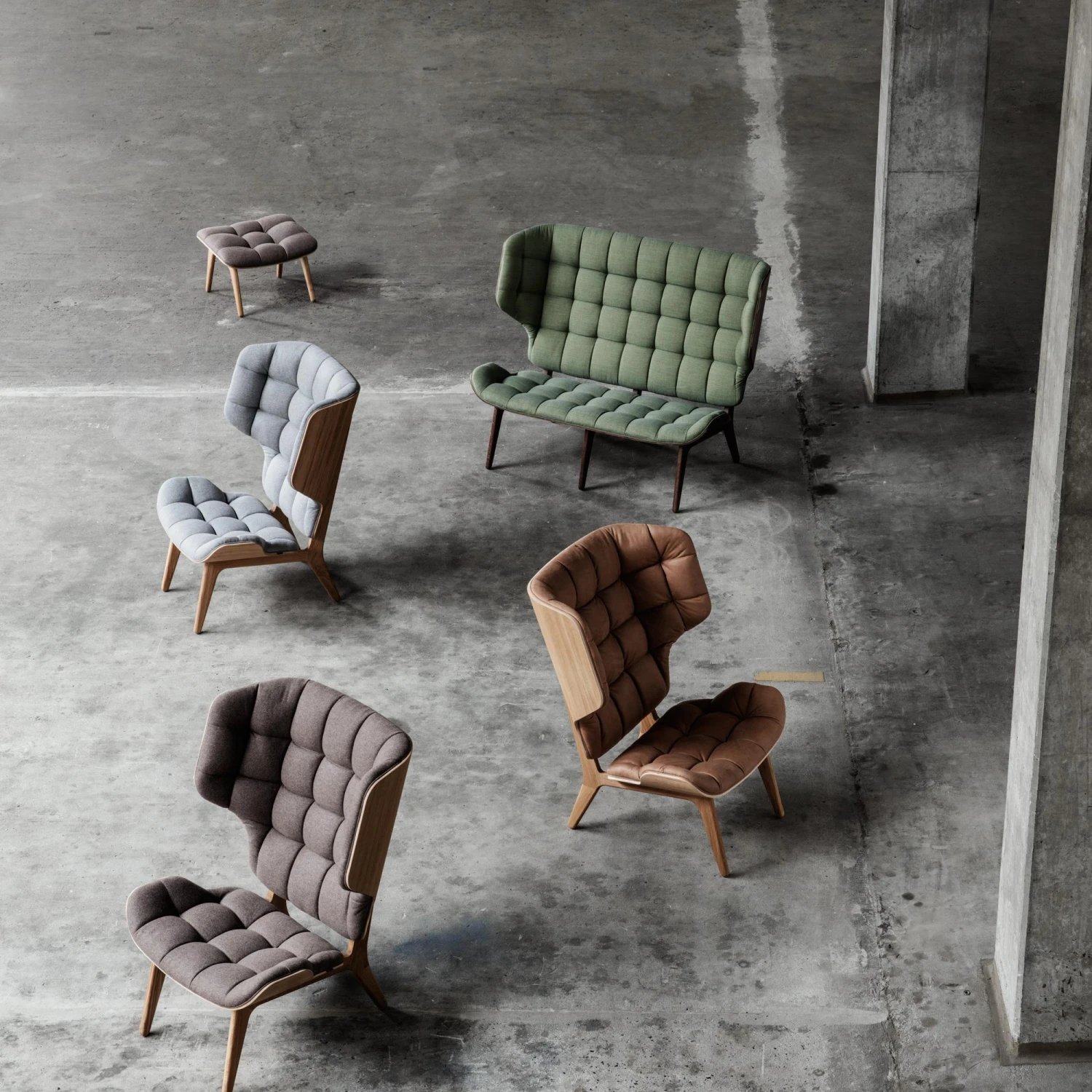 NORR11 Mammoth Armchair Oak/Barnum Col 24 4 NORR11 Mammoth Armchair Oak/Barnum Col 24 - Image 2