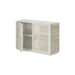 Design House Stockholm Air Cabinet White -ferm LIVING || MONTANA Shop 23590100airsideboardwhitefrontsideopen p