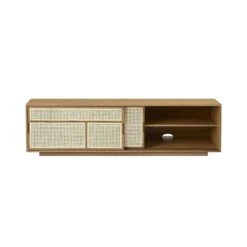 Design House Stockholm Air Cabinet Low Oak -ferm LIVING || MONTANA Shop 25958400airsideboardlow oak frontopenwhite bg p