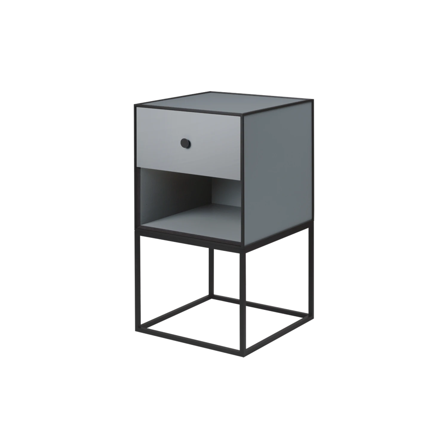 Audo Frame Cabinet 35 W. 1 Drawer Dark Gray 3 Audo Frame Cabinet 35 W. 1 Drawer Dark Gray