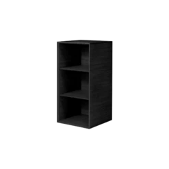 Audo Frame Cabinet 70 W. 2 Shelves Black-stained Ash