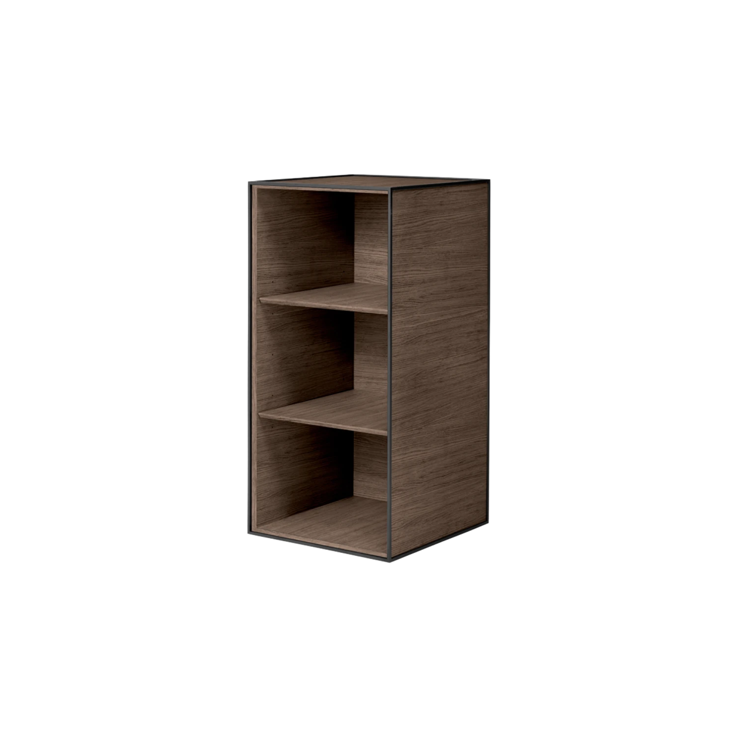 Audo Frame Cabinet 70 W. 2 Shelves Smoked Oak 3 Audo Frame Cabinet 70 W. 2 Shelves Smoked Oak