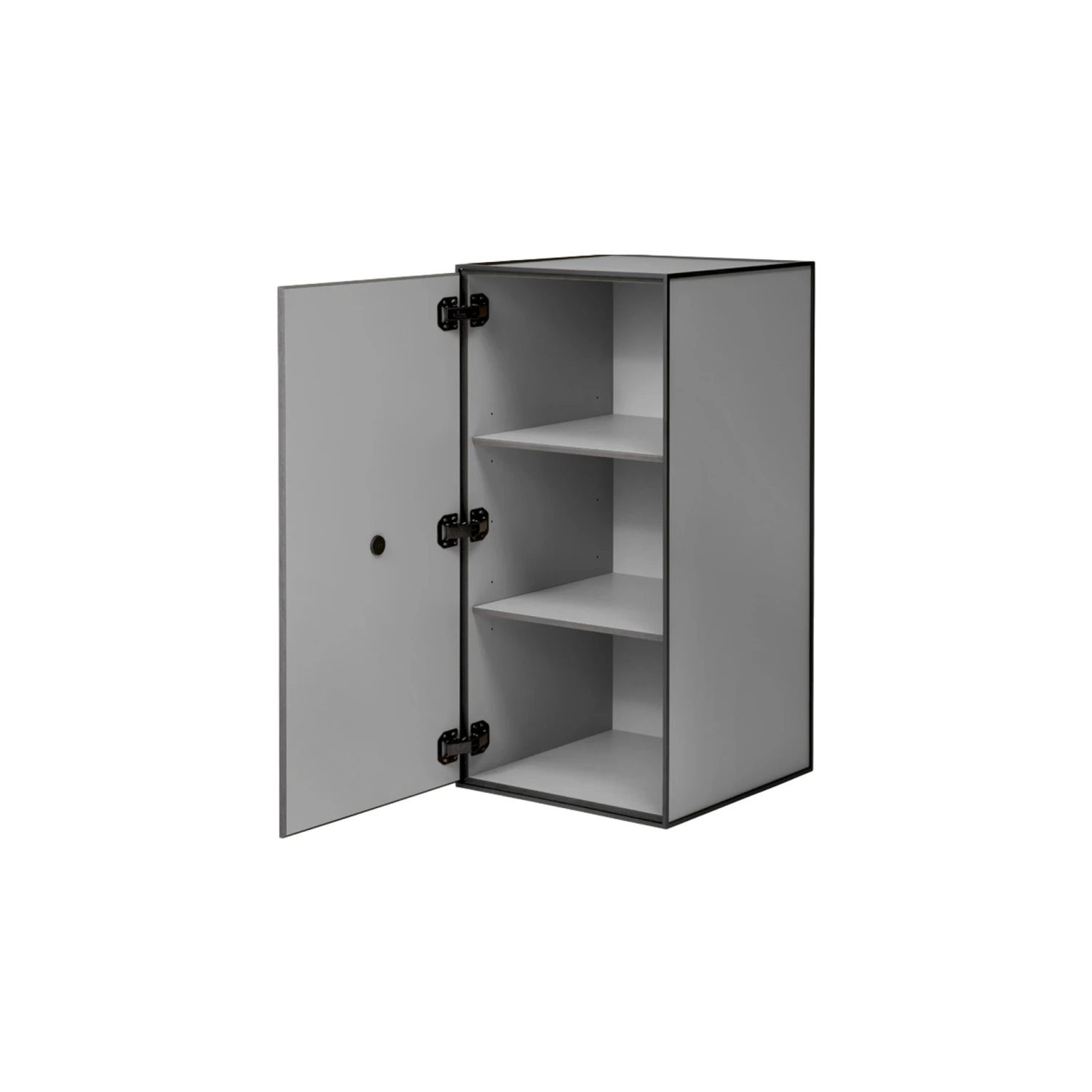 Audo Frame Cabinet 70 W. Door & 2 Shelves Dark Gray 4 Audo Frame Cabinet 70 W. Door & 2 Shelves Dark Gray - Image 2