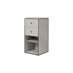Audo Frame Cabinet 70 W. Shelf & 2 Drawers Sand