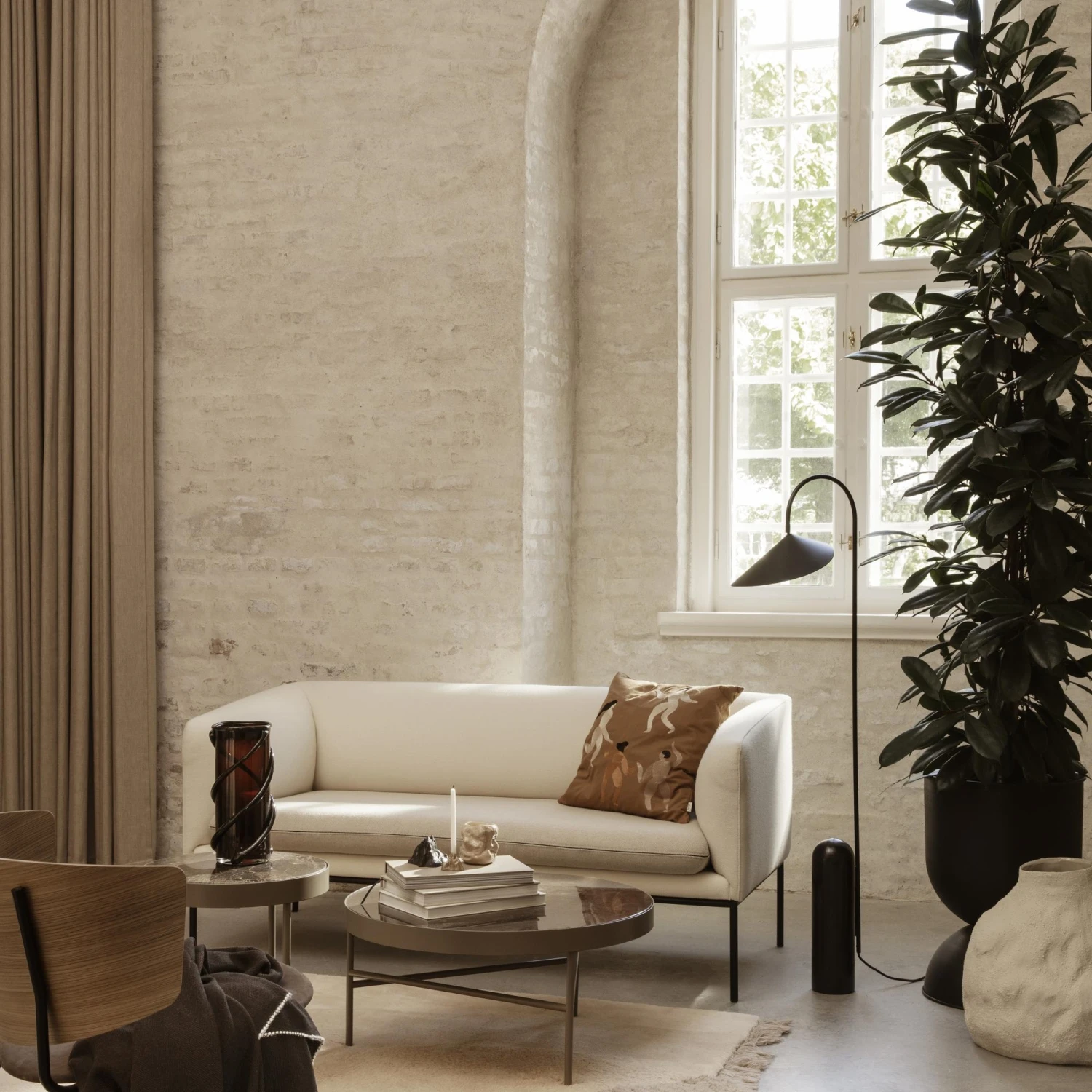 Ferm Living Turn 2 Seater Cashmere Boucle Off-white 6 Ferm Living Turn 2 Seater Cashmere Boucle Off-white - Image 4