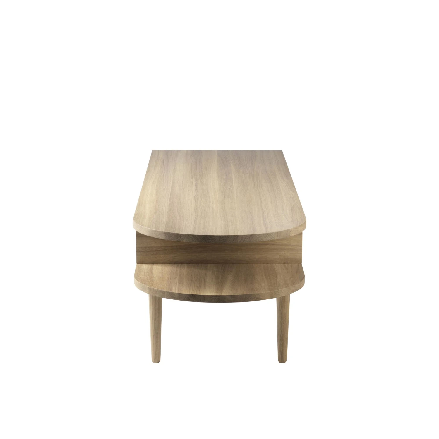 FDB Furniture F24 Radius Bench 145 Cm Lacquered Oak 6 FDB Furniture F24 Radius Bench 145 Cm Lacquered Oak - Image 4