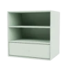 Montana Mini 1005 Bookcase W. Drawer Mist -ferm LIVING || MONTANA Shop 5714322721578 montana mini 1005 mist perspective p