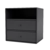 Montana Mini 1006 Bookcase With 2 Drawers Anthracite -ferm LIVING || MONTANA Shop 5714322721585 montana mini 1006 anthracite perspective p