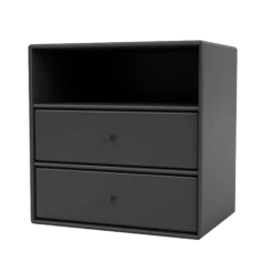 Montana Mini 1006 Bookcase With 2 Drawers Anthracite