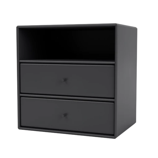 Montana Mini 1006 Bookcase With 2 Drawers Anthracite 2 Montana Mini 1006 Bookcase With 2 Drawers Anthracite -ferm LIVING || MONTANA Shop 5714322721585 montana mini 1006 anthracite perspective p