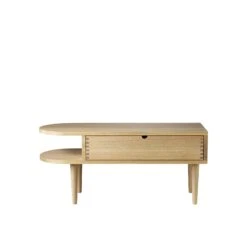 FDB Furniture F24 Radius Bench 90 Cm Lacquered Oak -ferm LIVING || MONTANA Shop 5715054001464 2 p