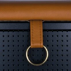 Maze Frank Storage Bench Black/ Brown 9 Maze Frank Storage Bench Black/ Brown -ferm LIVING || MONTANA Shop 6001 frank black cognac close up 300dpi p