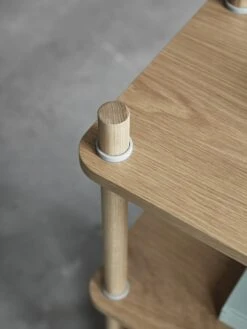 Normann Copenhagen Jam Bookcase 8 Oak/Gray -ferm LIVING || MONTANA Shop 602505 jam bookcase 8 sticks oak grey 2018 03 p