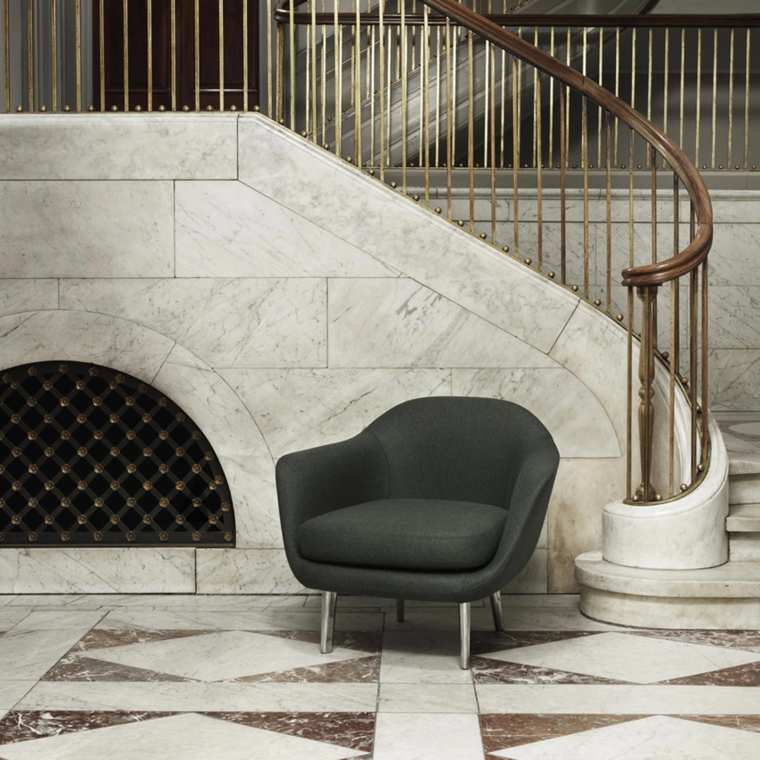 Normann Copenhagen Sum Armchair Aluminum/ Gray MLF26 8 Normann Copenhagen Sum Armchair Aluminum/ Gray MLF26 - Image 6