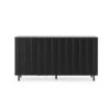 Normann Copenhagen Rib Sideboard Soft Black -ferm LIVING || MONTANA Shop 607753 rib sideboard black oak 01 p