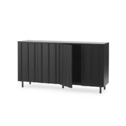 Normann Copenhagen Rib Sideboard Soft Black 10 Normann Copenhagen Rib Sideboard Soft Black -ferm LIVING || MONTANA Shop 607753 rib sideboard black oak 03 p