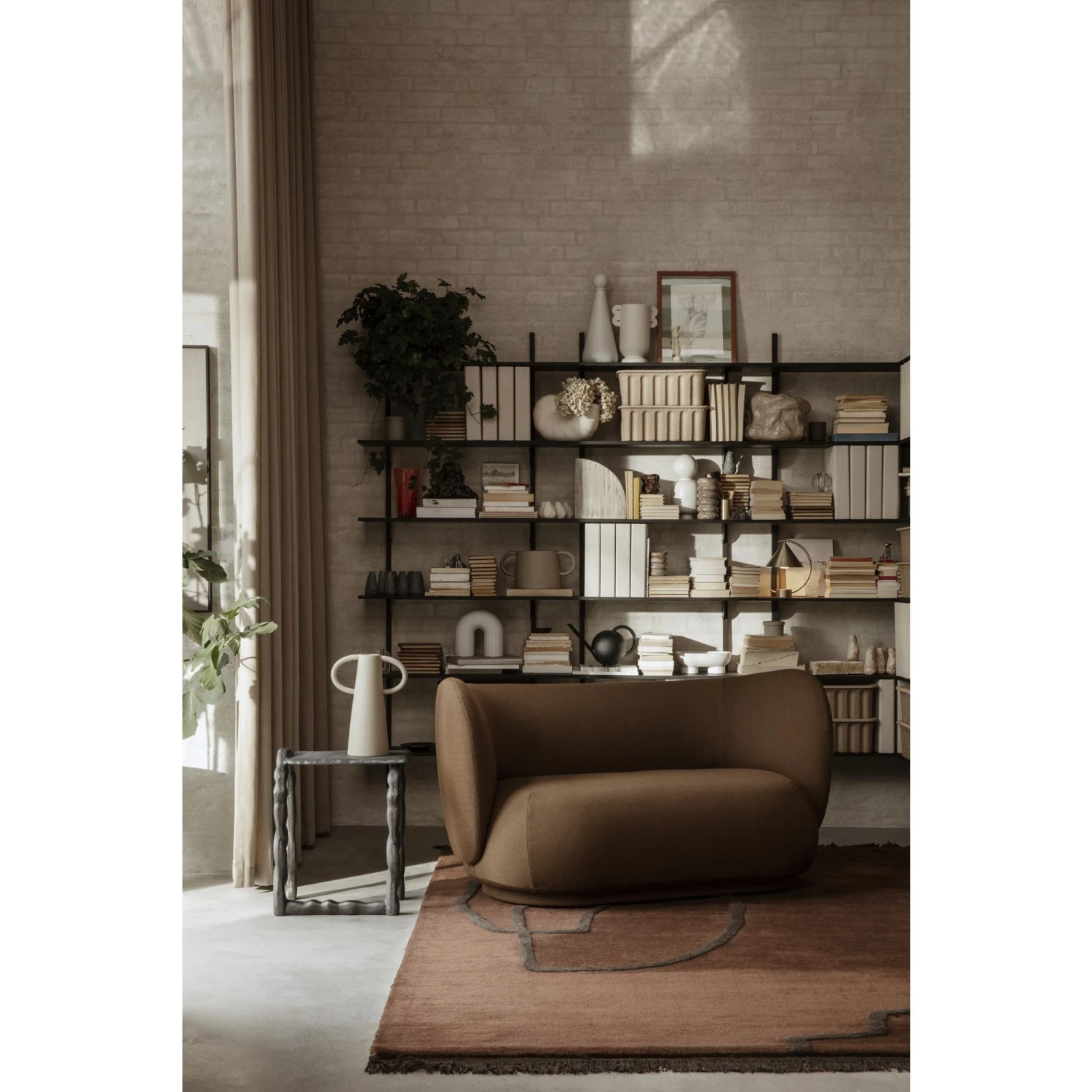 Ferm Living Rico Sofa 2 Seater Brushed Sand 5 Ferm Living Rico Sofa 2 Seater Brushed Sand - Image 3