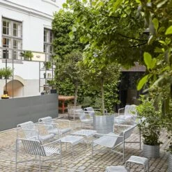 HAY Palissade Armchair Low Hot Galvanized Steel 9 HAY Palissade Armchair Low Hot Galvanized Steel -ferm LIVING || MONTANA Shop 812079 2 p