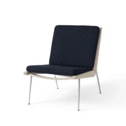 &Tradition Boomerang HM1 Armchair Soaped Oak/Loop Marine K5042/40/Steel