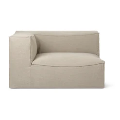 Ferm Living Catena Sofa Armrest L L400 Rich Linen Natural