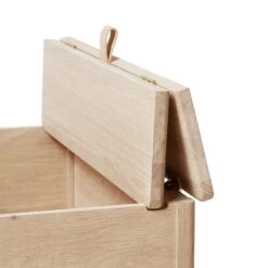 Form & Refine A Line Bench 68 White Oiled Oak -ferm LIVING || MONTANA Shop FandR A Line Storage bench 68 white oak detail nb p