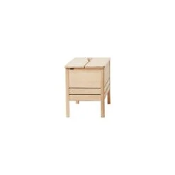 Form & Refine A Line Bench 68 White Oiled Oak -ferm LIVING || MONTANA Shop FandR A Line Storage bench 68 white oak side nb p