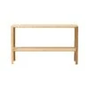 Form & Refine Leaf Bookcase 1x2 White Oiled Oak -ferm LIVING || MONTANA Shop FandR Leaf shelf white oak side front p